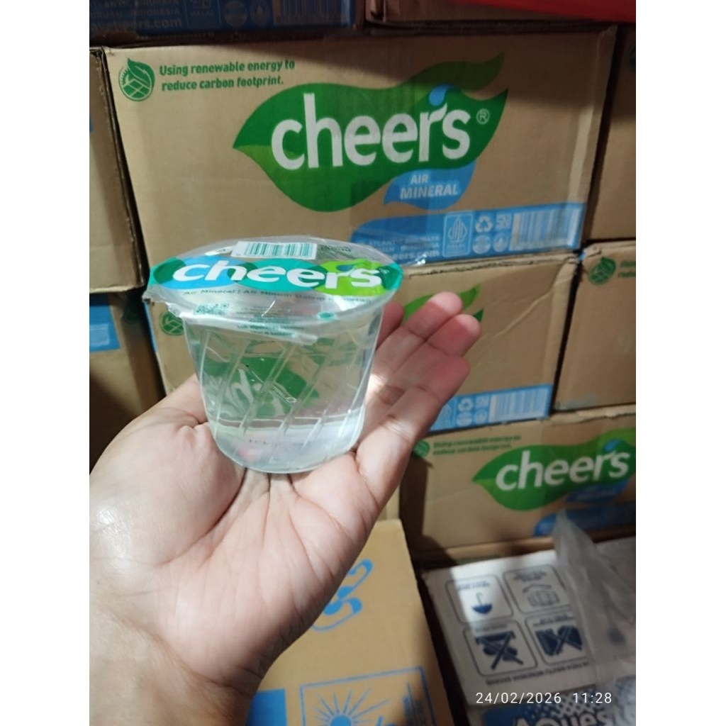 Cheers gelas mini 150ml x 48 gelas air mineral gelas mini