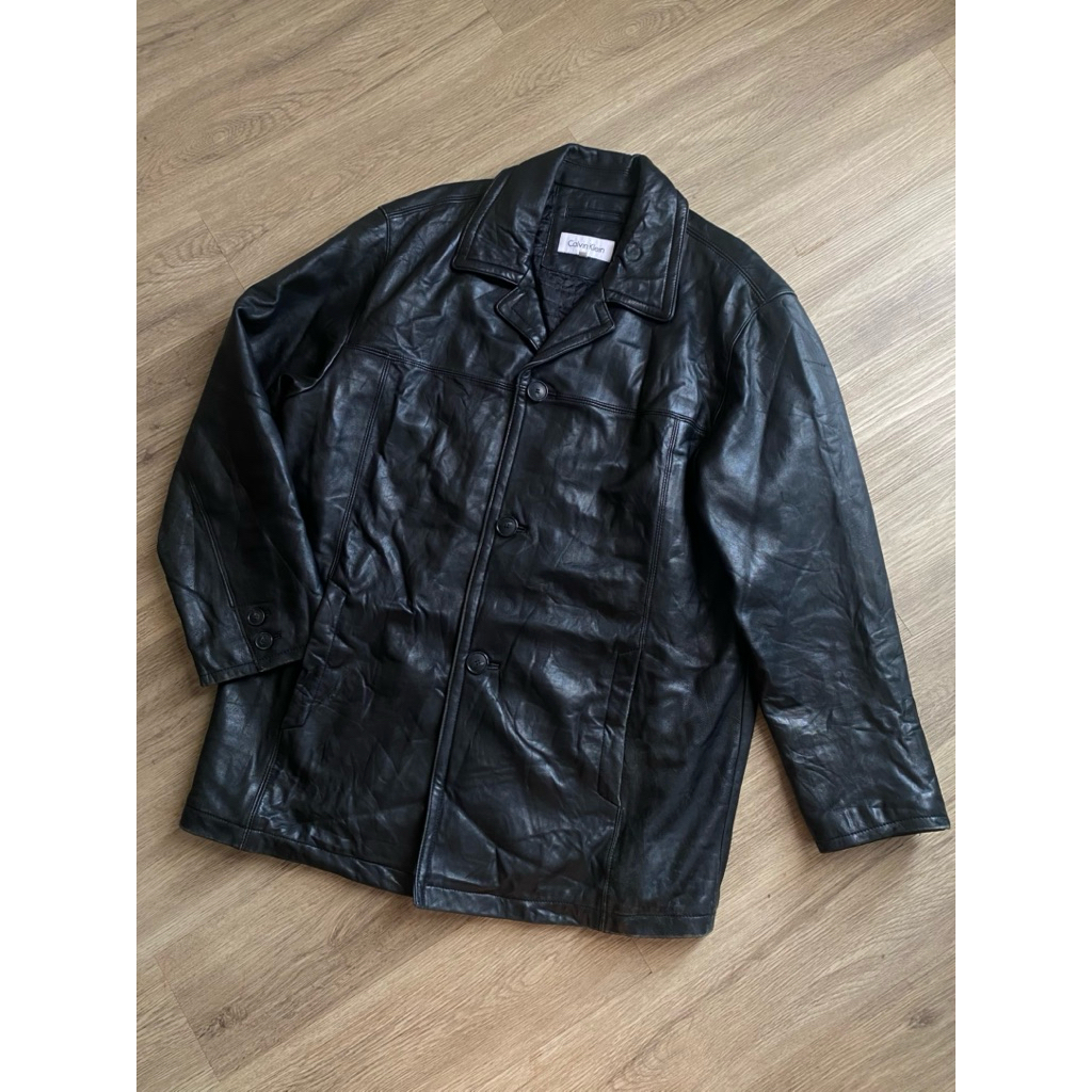 “CALVIN KLEIN” LEATHER KEMEJA/ JACKET | OUTERA