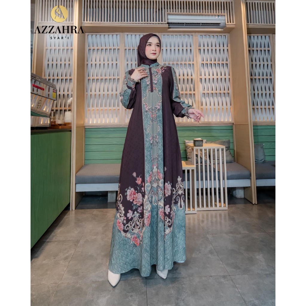 Dress Rania by Azzahra / Gamis Azzahra Premium / Dress Azzahra / Gamis set Hijab Azzahra