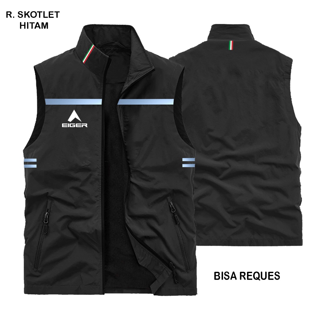 Rompi Eiger Pria, Rompi Slimfit Waterproof