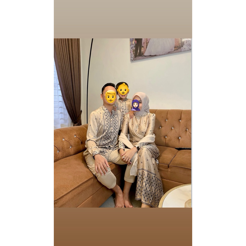 Couple Set Sekeluarga Samara Kurung Melayu