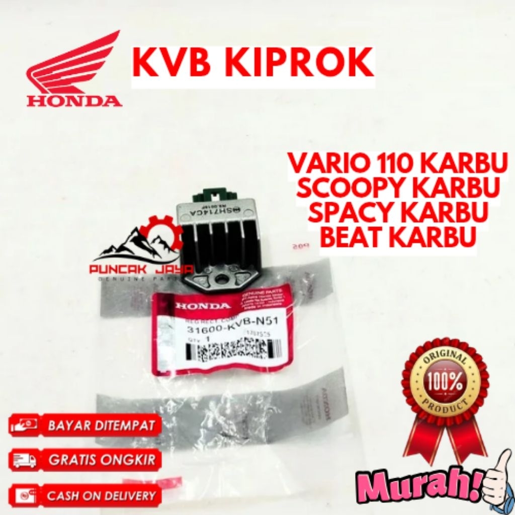KIPROK ORIGINAL HONDA KODE KVB, KIPROK VARIO 110 KARBU, KIPROK SCOOPY KARBU, KIPROK SPACY KARBU, KIP