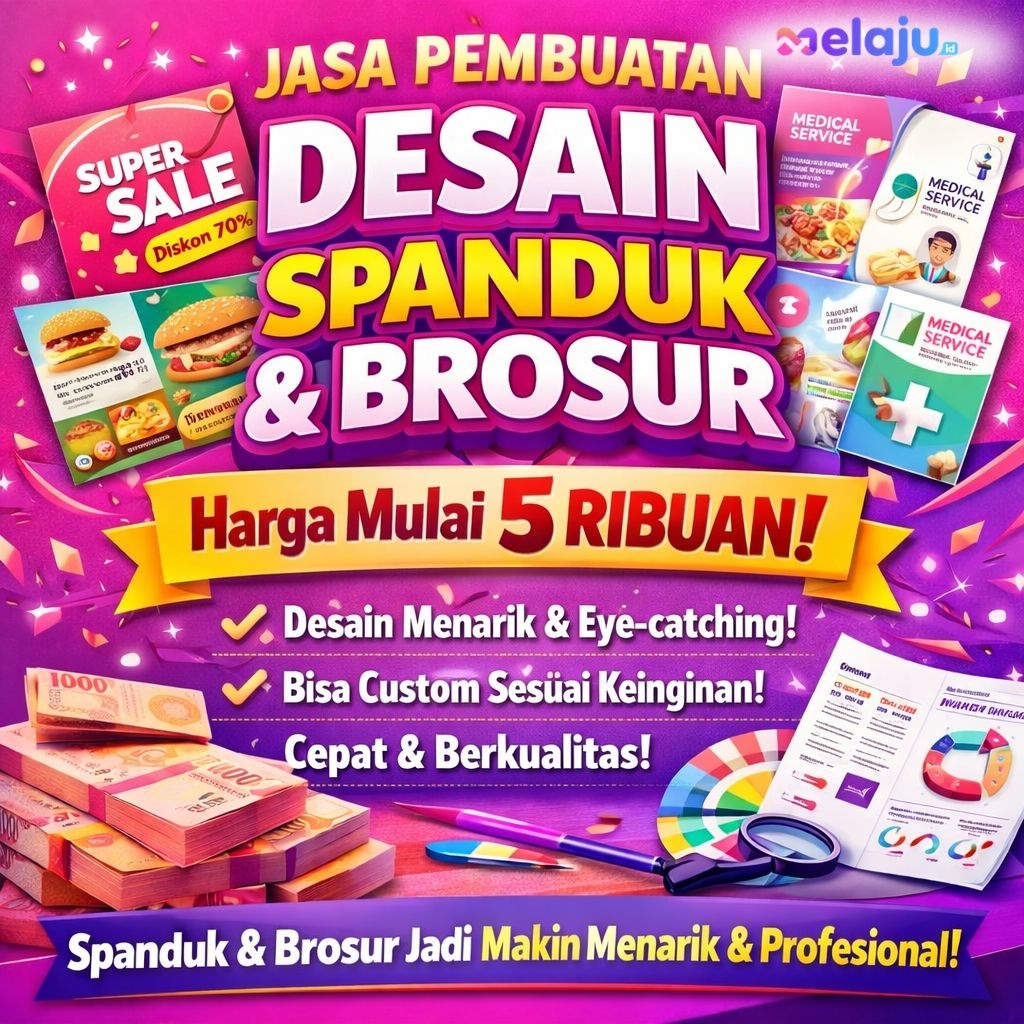 Jasa Desain Spanduk & Brosur Digital