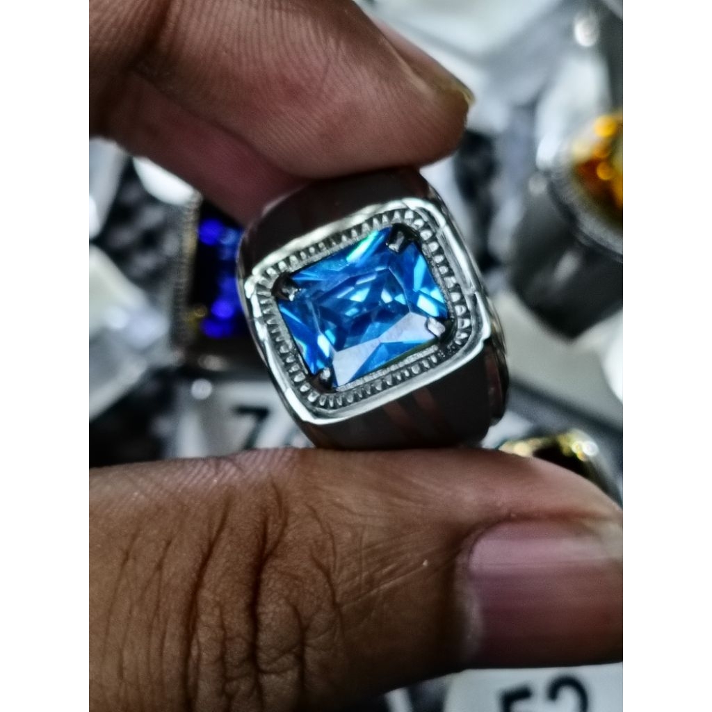 Batu Cincin Blue Topaz
