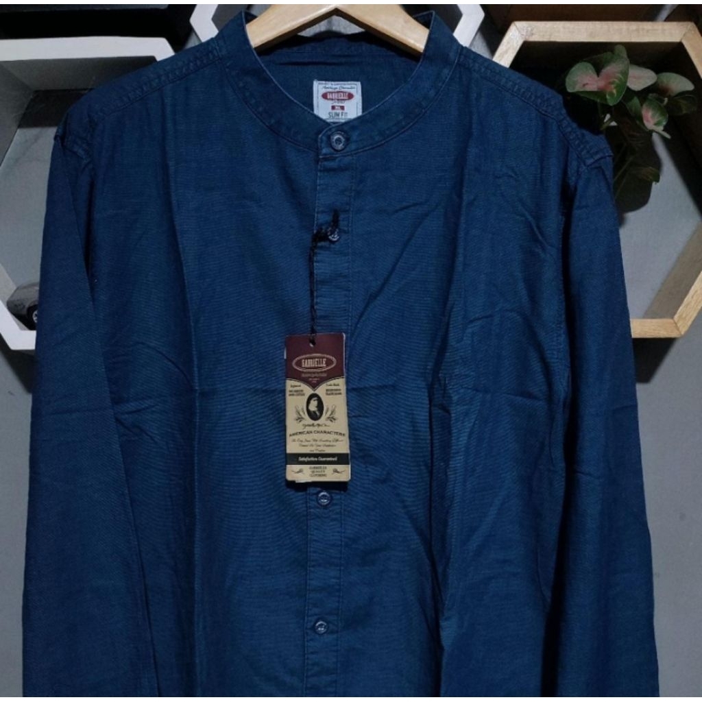 GABRIELLE Kemeja Pria original kain katun denim