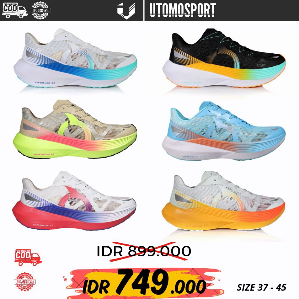 SEPATU RUNNING ORTUSEIGHT HYPERGLIDE 3.1 | HYPERGLIDE 4.0