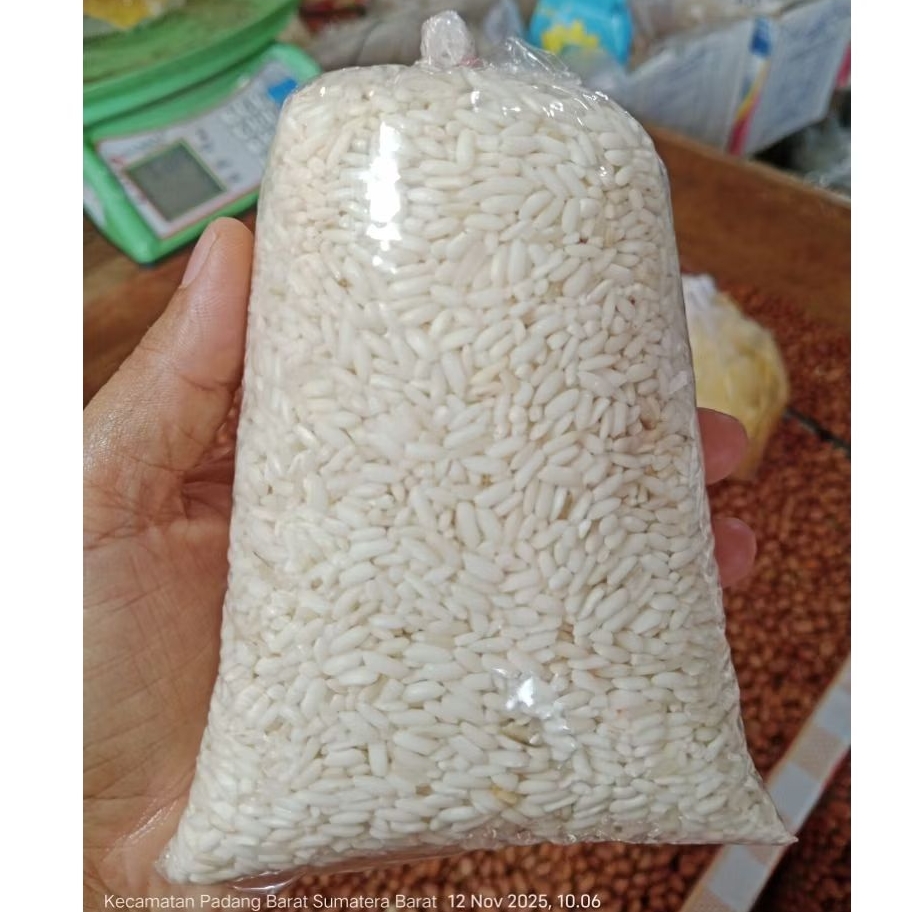 Beras ketan putih, beras pulut asli padang berat 250gr
