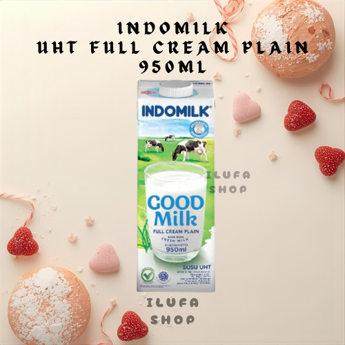 INDOMILK UHT / SUSU UHT FULL CREAM INDOMILK 950ML