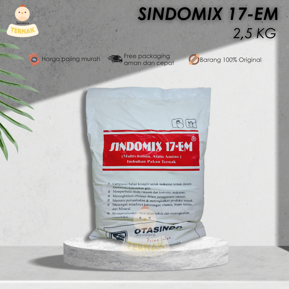 Sindomix 17 EM 2,5 kg Multivitamin Asam Amino Premix untuk Hewan Ternak Ayam [SAUDARA TERNAK]