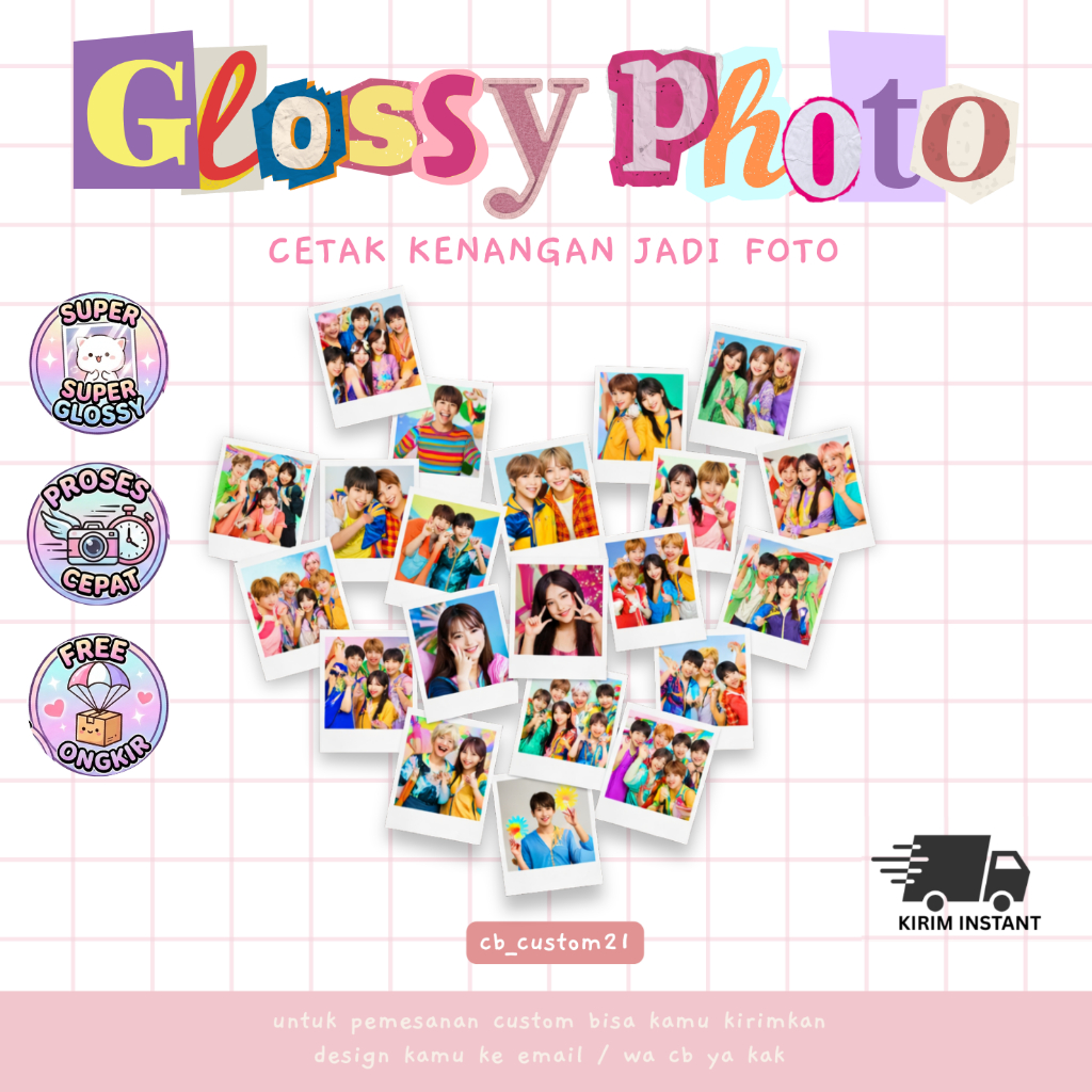 JASA CETAK FOTO SUPER GLOSSY [ PAKET 9 FOTO ] / Photo Card / Cetak Kertas Foto / Photo Super Glossy 