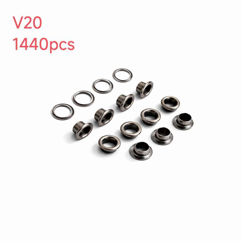 (1440PCS)MATA ITIK V20 BLACK NEKEL lobang tali sepatu hoodie eyelet