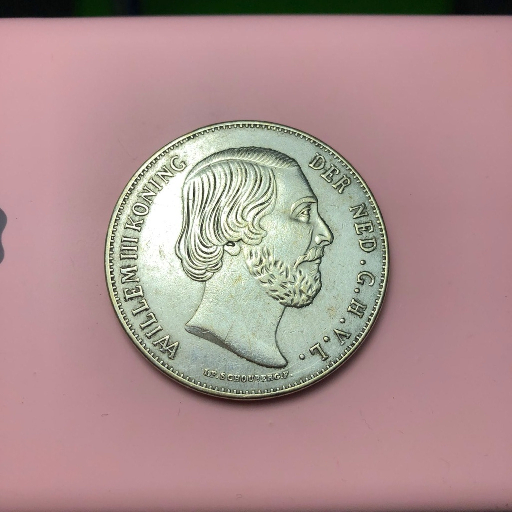 Koin Willem 2,5 Gulden 1818 Samping Huruf