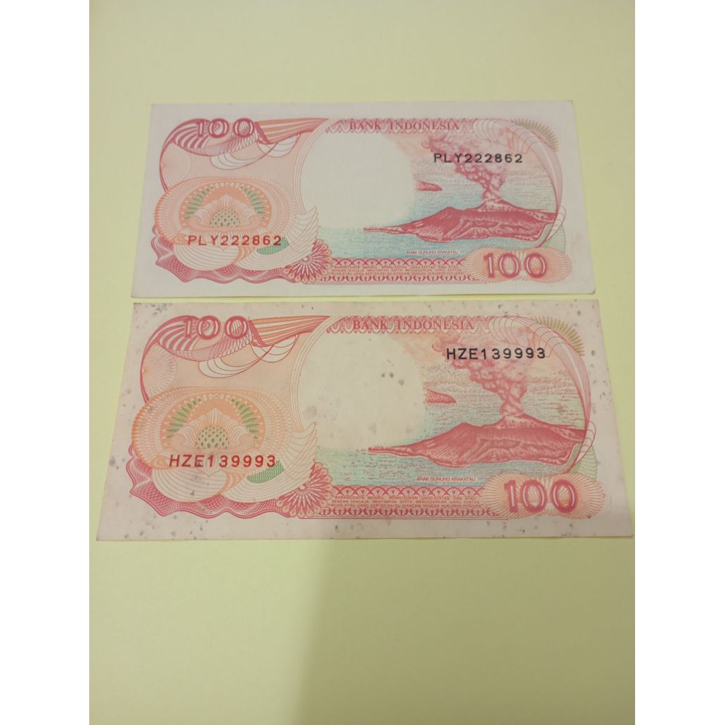 GANJIL GENAP 1 pasang level 1 dan 2 No seri HZE 139993 / PLY 222862  Uang kertas kuno Indonesia Asli