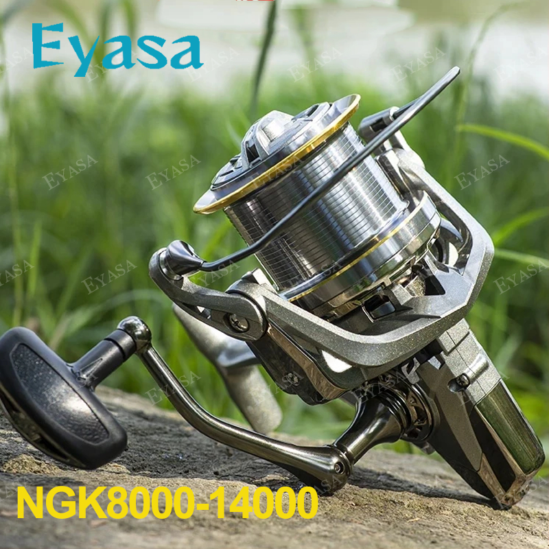 [COD/Ready] NGK Reel Pancing Laut 10000 12000 14000 Katrol PancingSpinning Reel Drag 20KG RellPower 