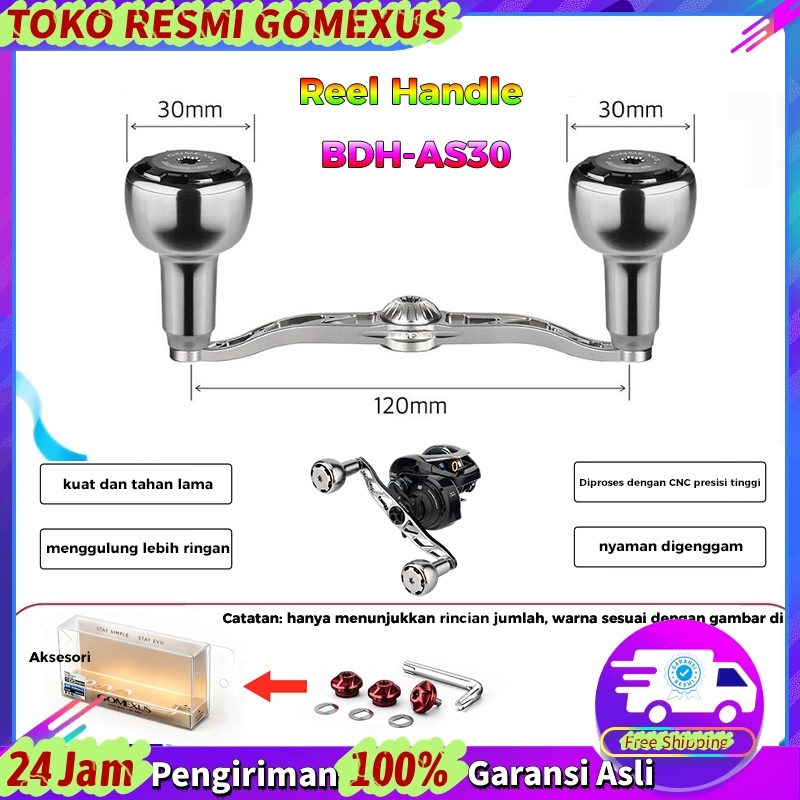 (Heavy Game) Gomexus Handle Reel BC Baitcasting Reel Pancing 120mm Untuk Shimano Daiwa Abu Okuma Kas