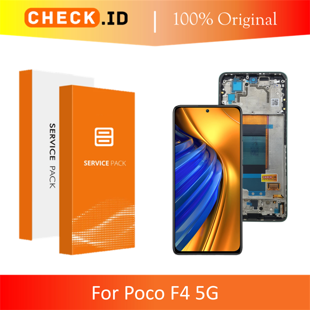 [ CHECK.ID ] AMOLED LCD + FRAME POCO F4 5G POCOPHONE F4 5G ORIGINAL