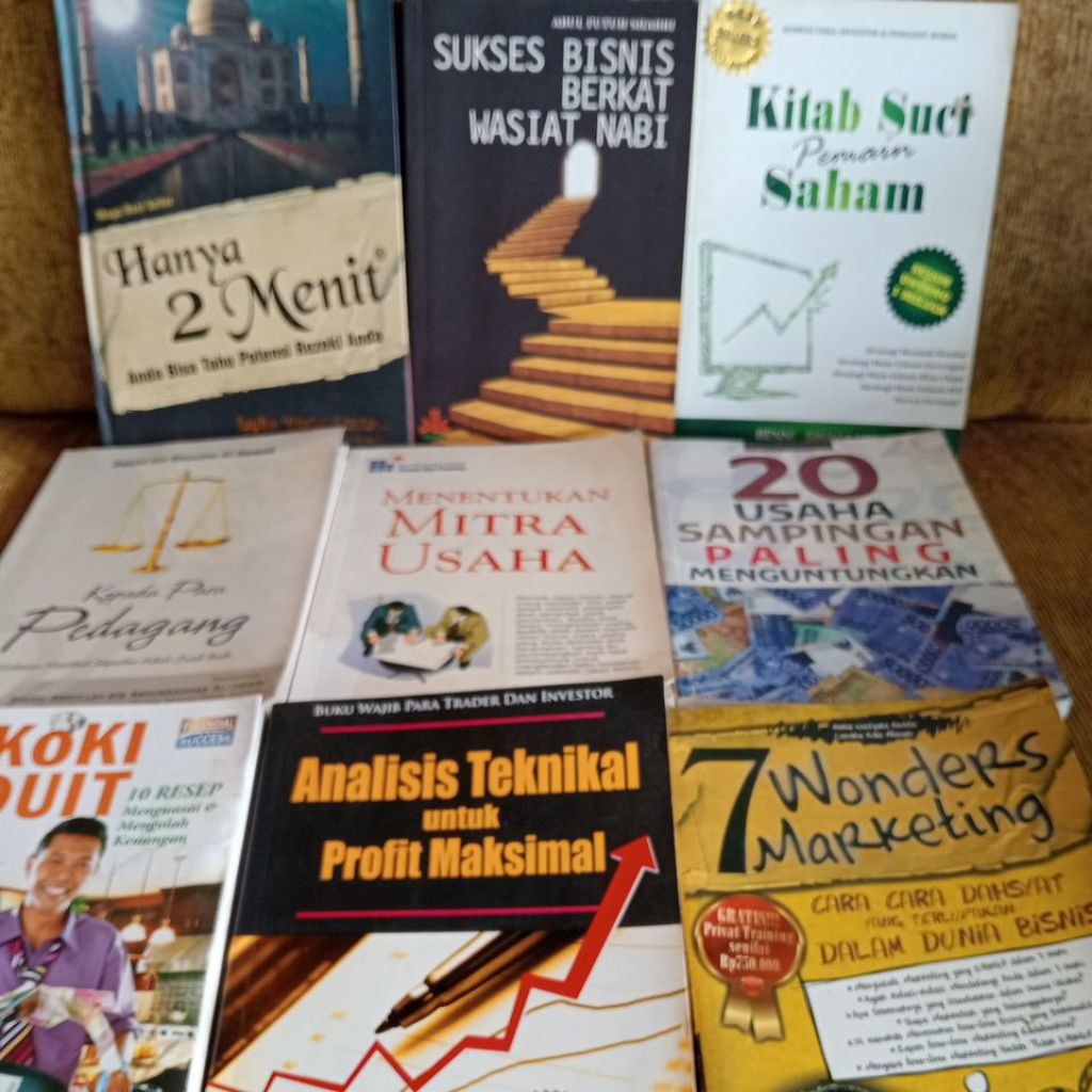 sukses bisnis berkat wasiat Nabi/kitab suci pemain saham/20 usaha sampingan/menentukan mitra usaha