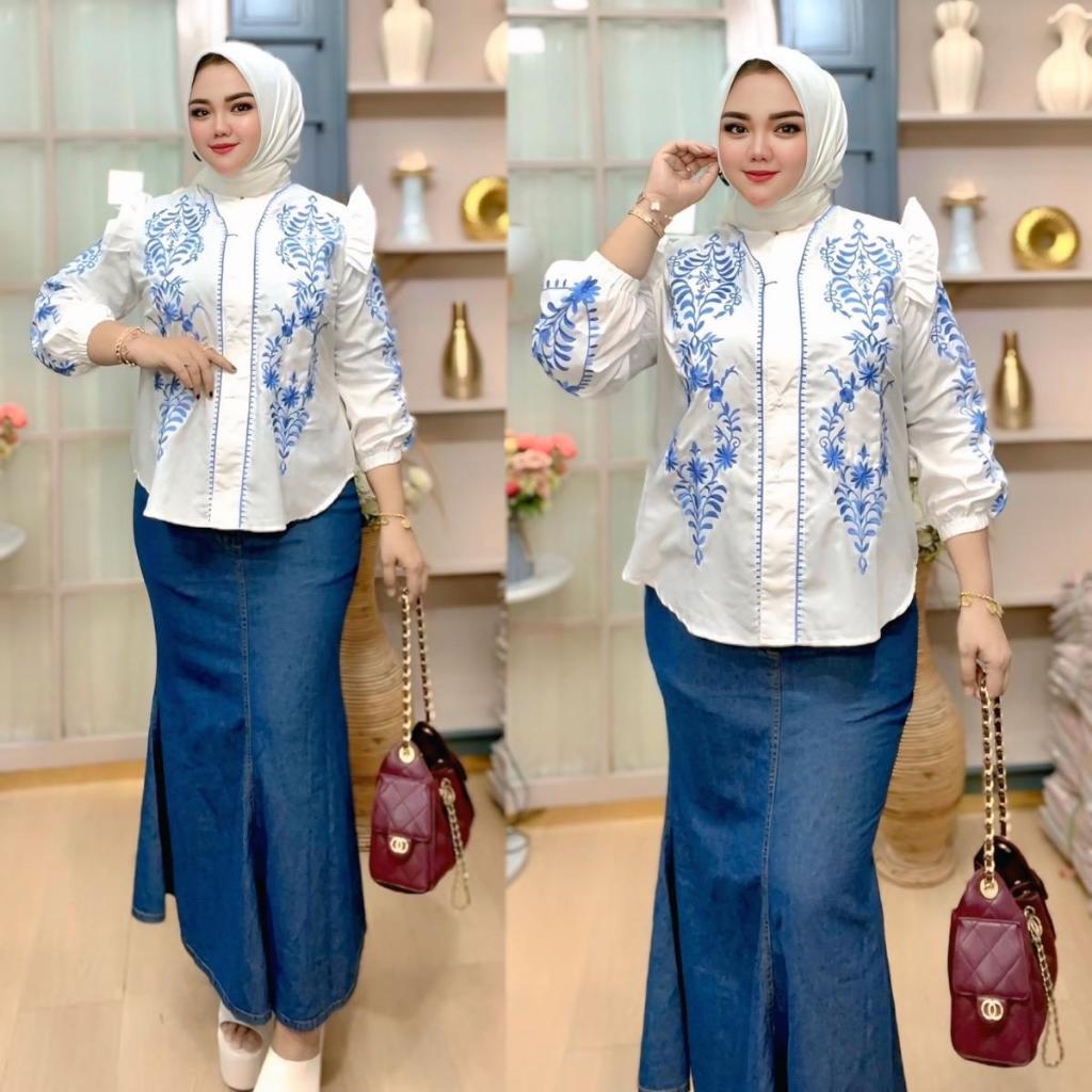 AFV.CO AMIRA Setrok atasan bordir rok duyung