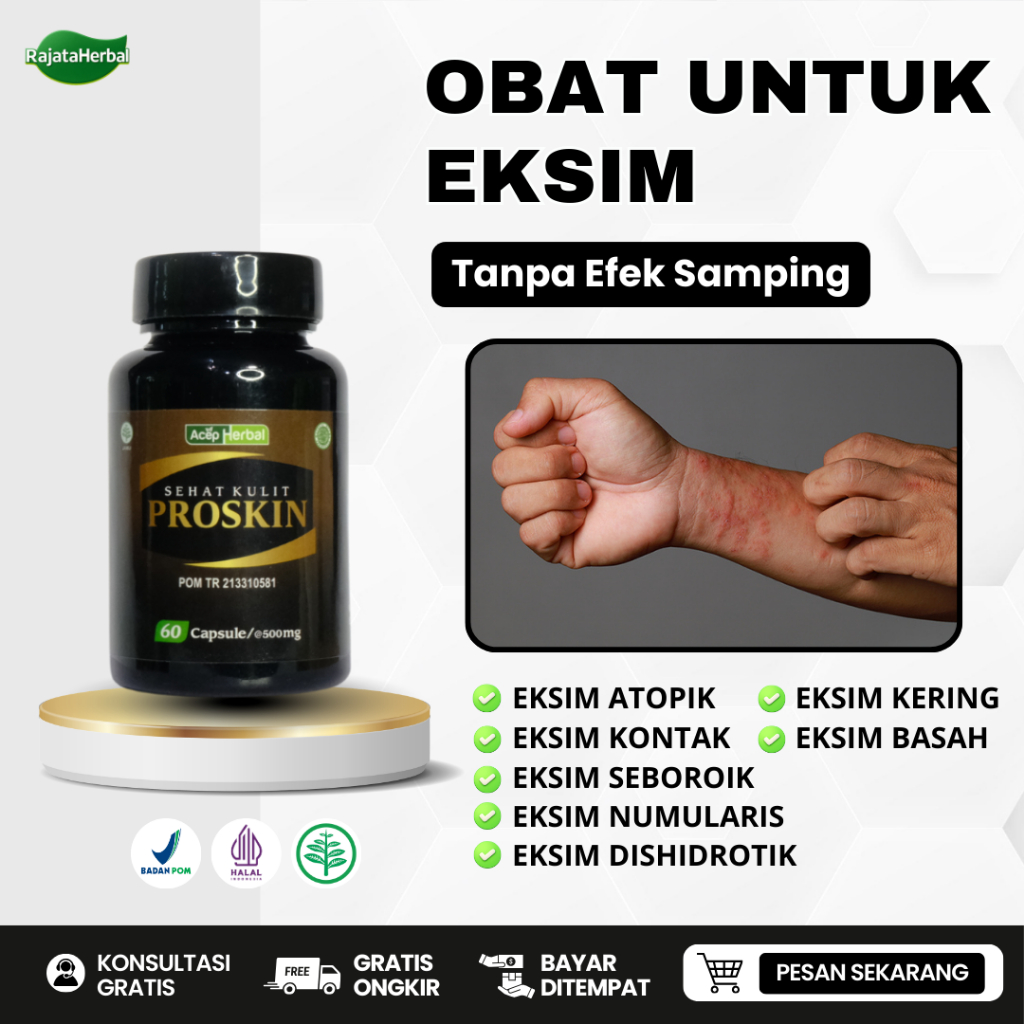 Obat Eksim Basah Eksim Kering Eksim Atopik Seboroik Numularis Dishidrotik Sehat Kulit Proskin Kapsul
