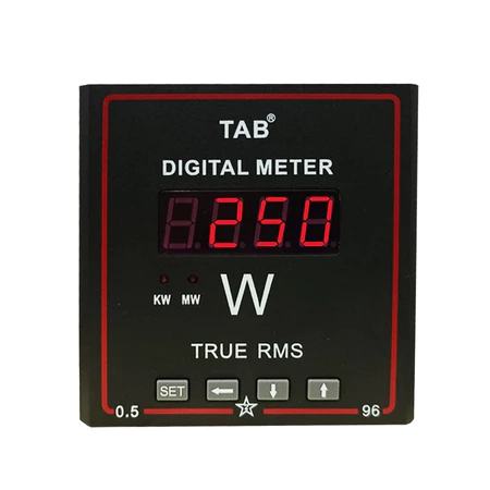 Power Watt Meter Digital KW Meter 96 x 96 3P / 4W TAB - Digital Meter