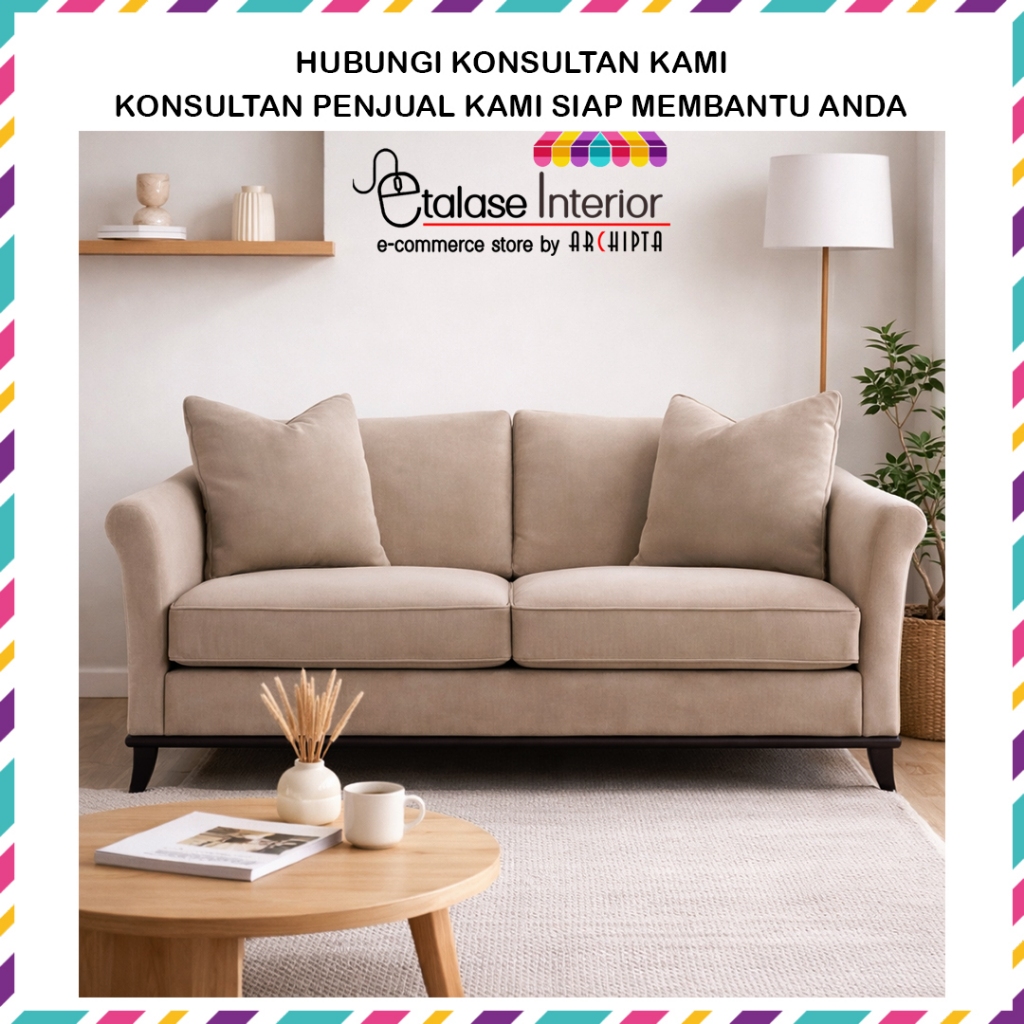 Archipta - Kursi Tamu Sofa 1-2 Dudukan/ Seater - Murora Luxury Modern