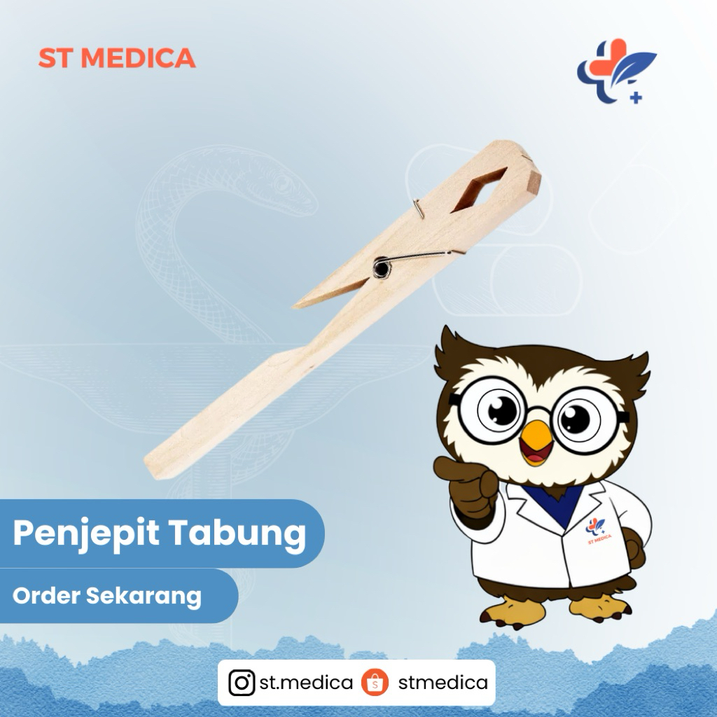penjepit tabung reaksi / jepit tabung reaksi / alat penjepit tabung / gegap