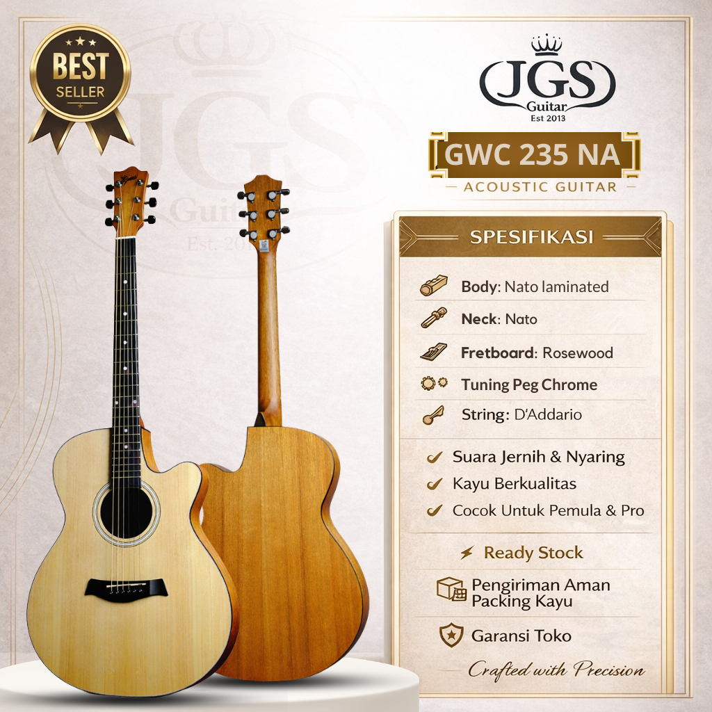 GITAR AKUSTIK COWBOY GWC 235 NA ORIGINAL