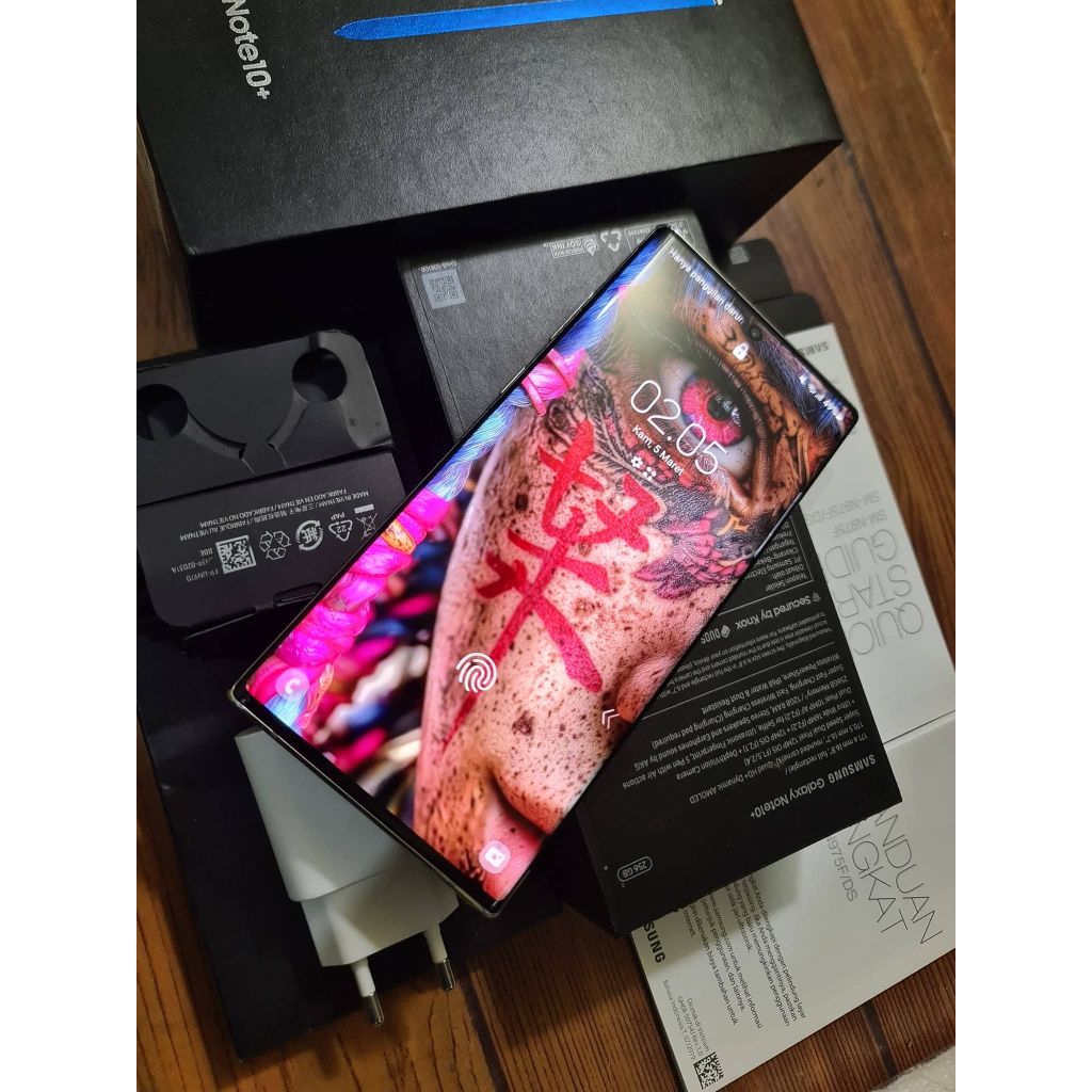SAMSUNG NOTE 10 PLUS RESMI SEIN SECOND FULLSET