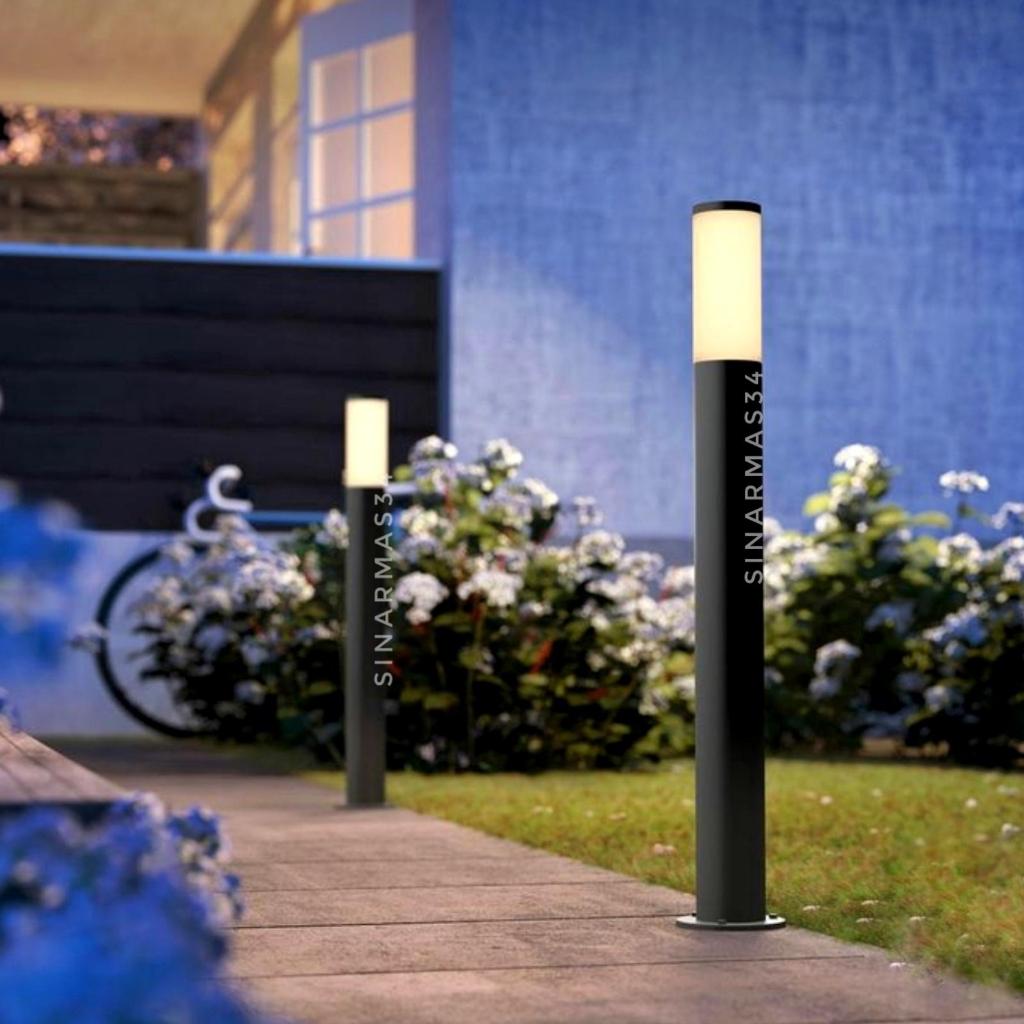 Lampu Taman Tiang AR85 100cm E27 IP65 Besi Cor