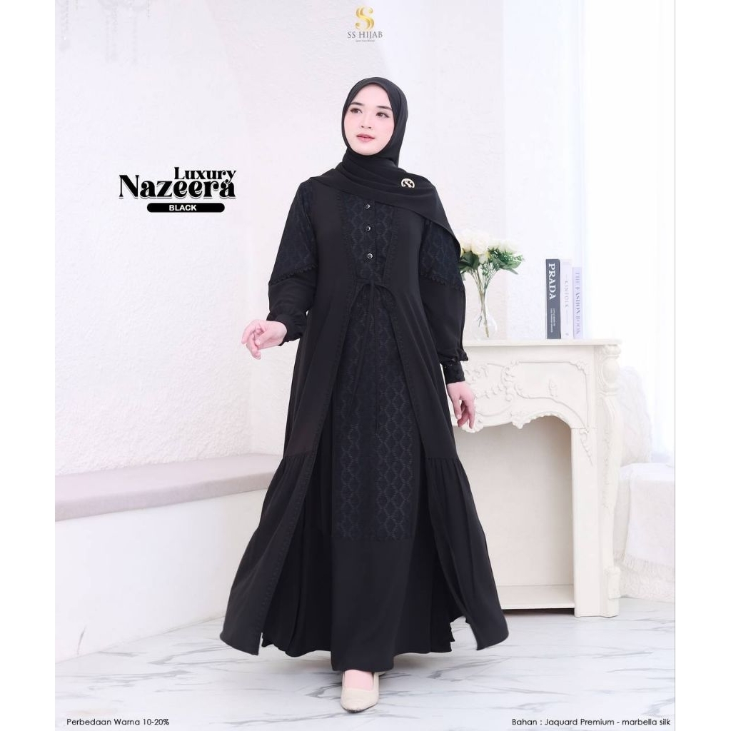 NAZEERA INNER+OUTER BY SS HIJAB. READY SIAP KIRIM