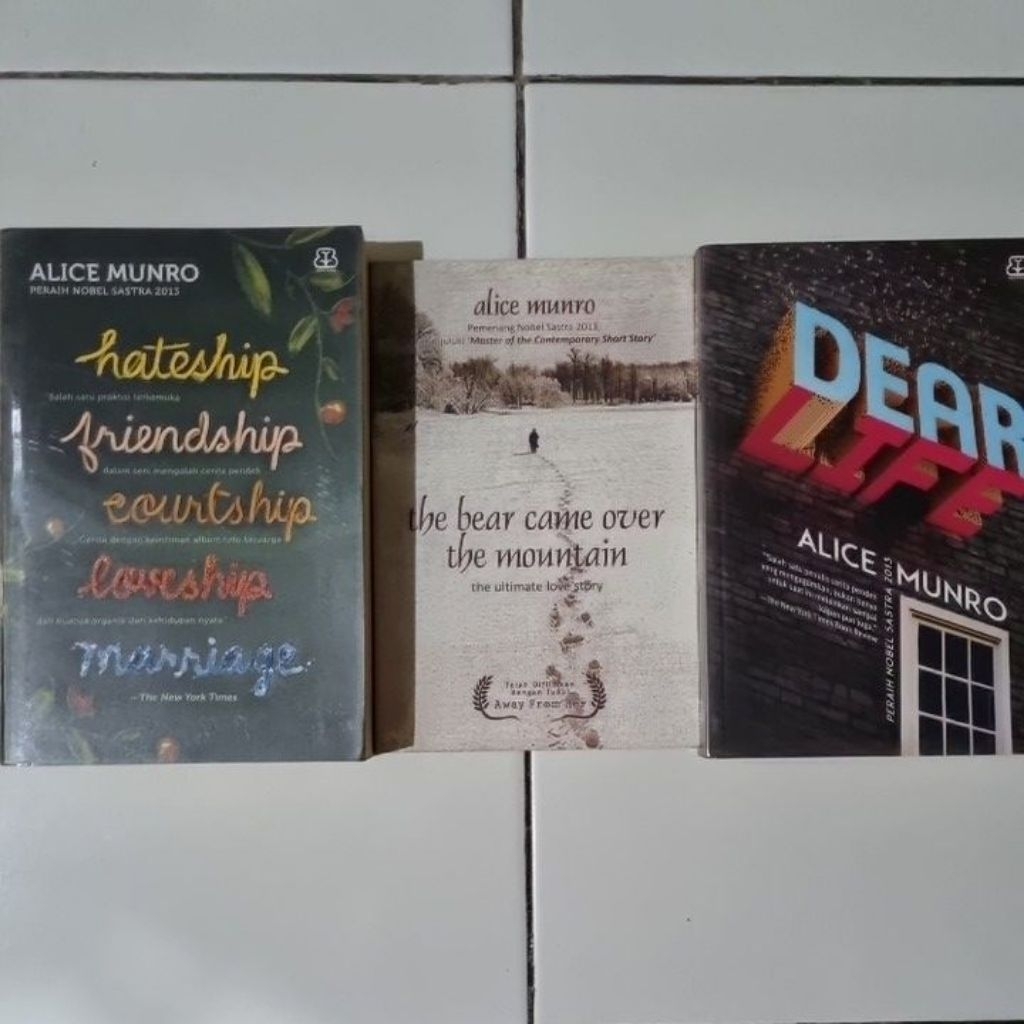 Novel Alice Munro Preloved Original Terjemahan | The Bear Came Over The Mountain | Dear Life | Hates