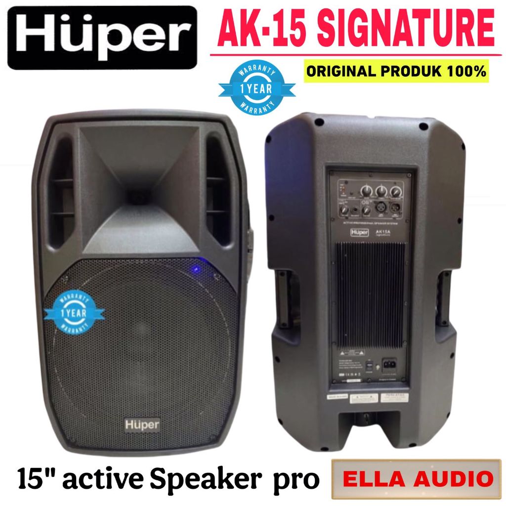 Huper Ak15A Signature Speaker Aktif 15inch 800watt Huper Ak 15a Signature
