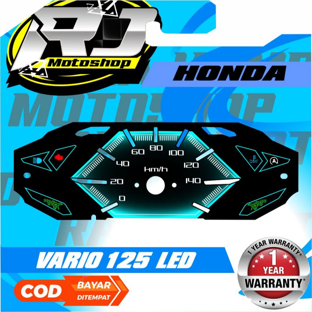 PANEL CUSTOM SPEEDOMETER HONDA VARIO 125 LED TERBARU 2026
