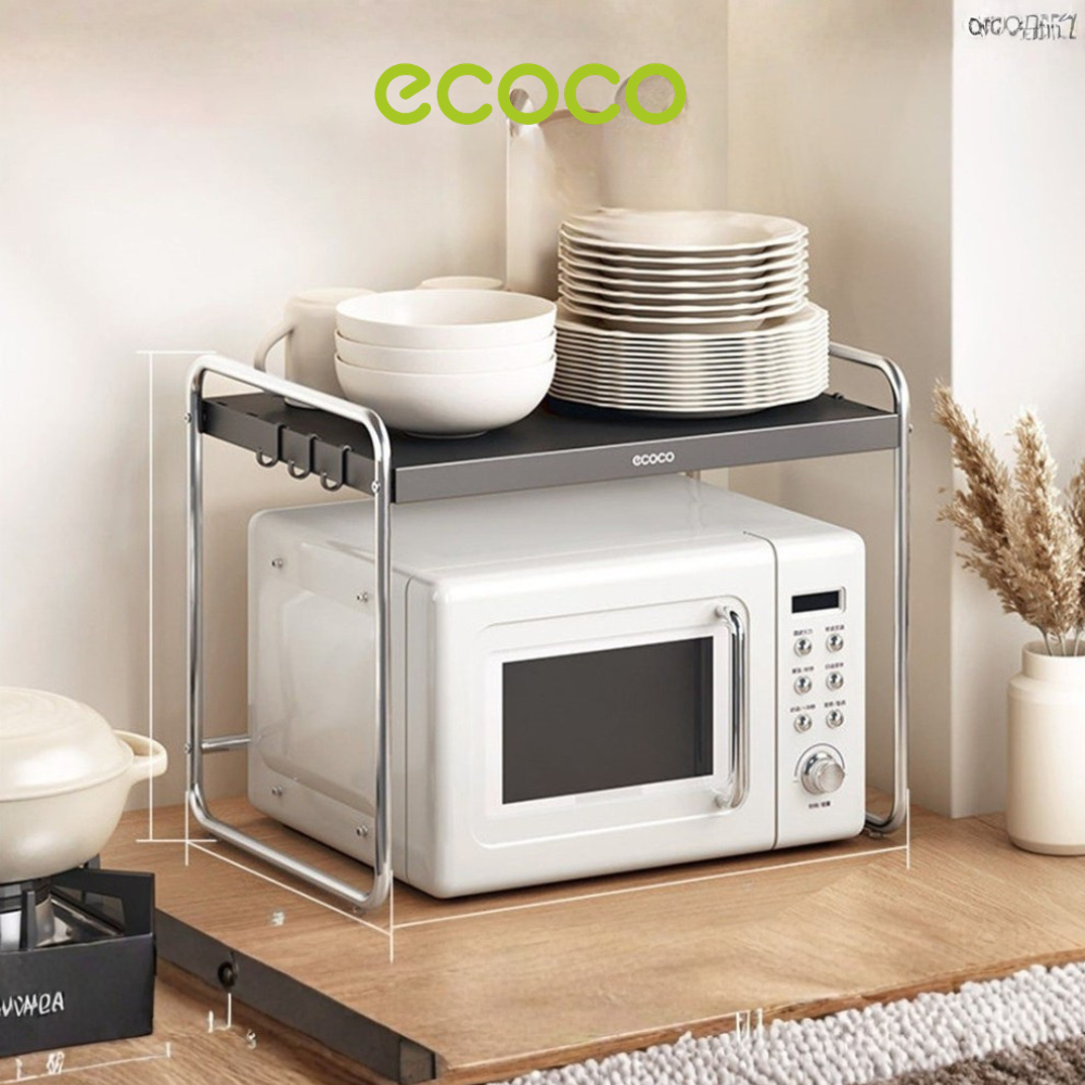 ECOCO Microwave Oven Rack Aluminium (Basic/Standard) - Rak Microwave Aluminium / Rak Oven Minimalis 