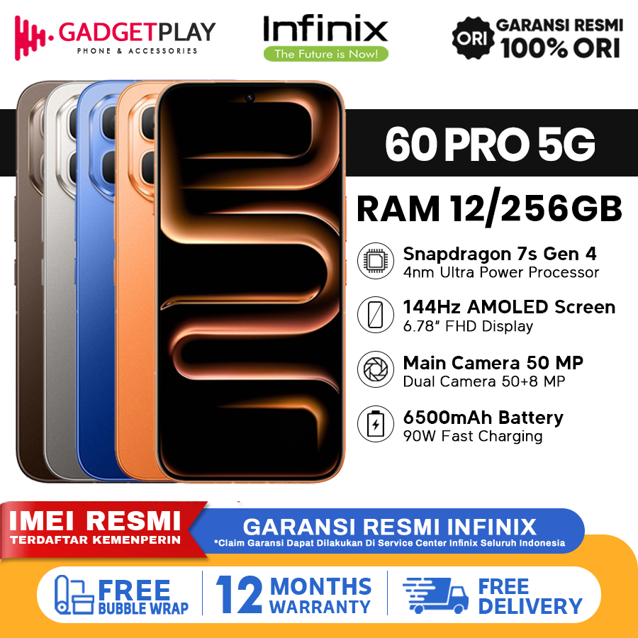 Infinix Note 60 Pro 5G [12GB+256GB] - Garansi Resmi 1 Tahun