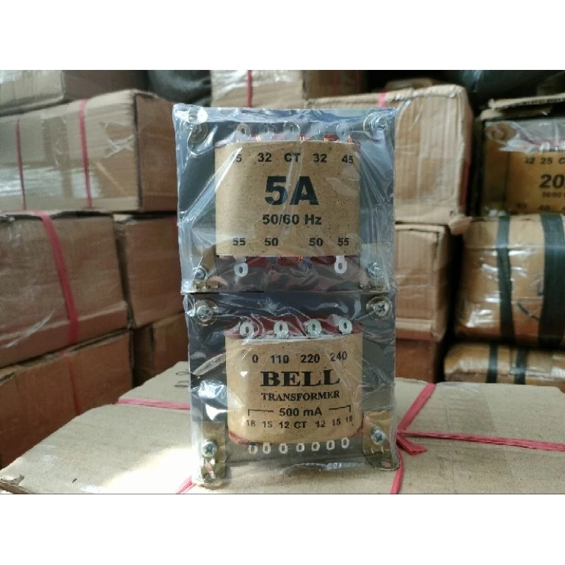 Trafo 5A 55V CT Bell Body Besar / Transformer Bell 5A 55V CT Trafo 5A CT Travo 5A 55V CT Trafo CT
