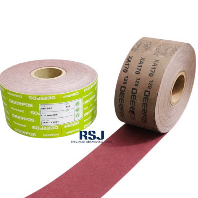 amplas Roll kain kaku 4 inch x 50 meter deerfos XA170
