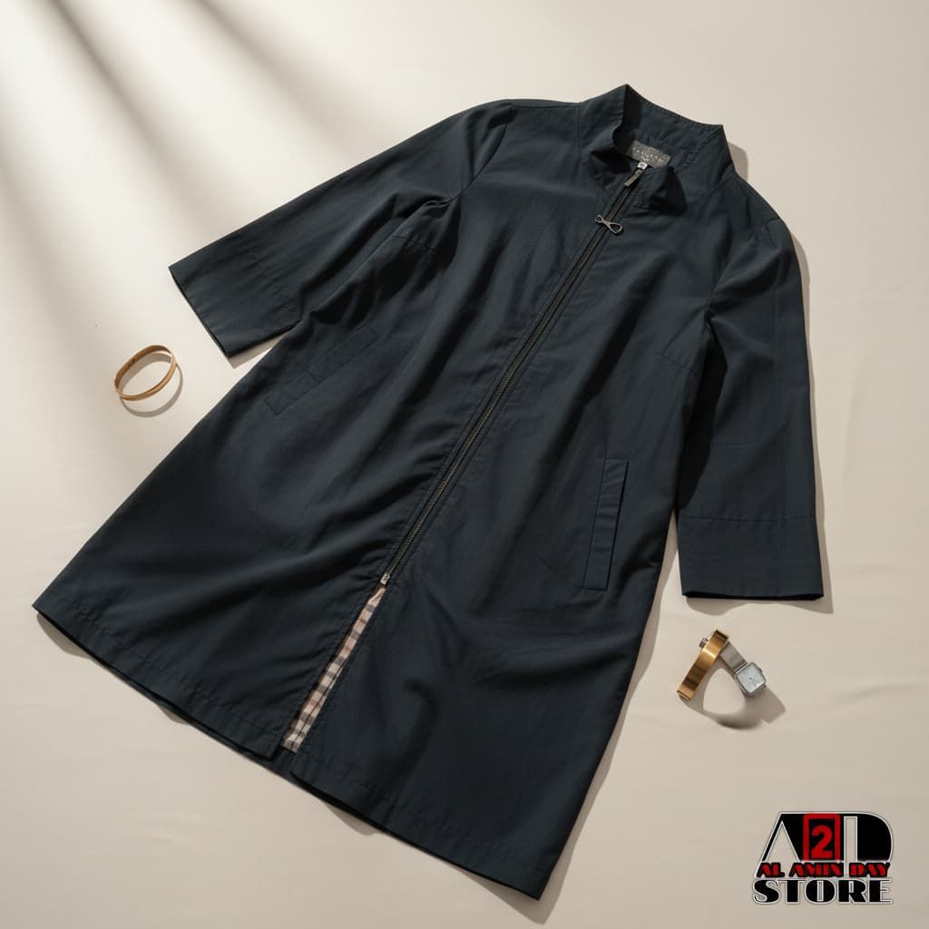 Haute Long Coat Parasut Feminim jacket Gemoy