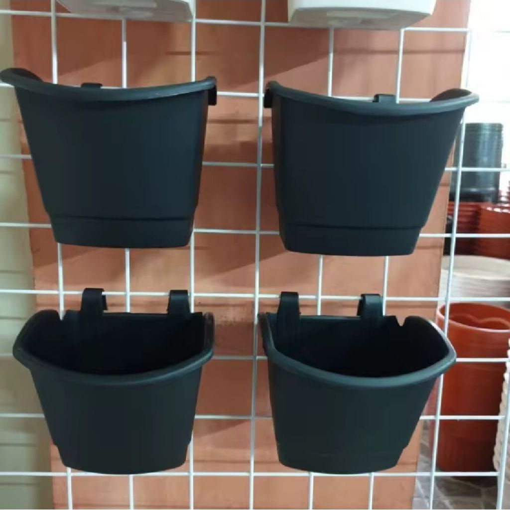 Pot tempel vertikal garden 12 cm warna, pot kait, pot dinding