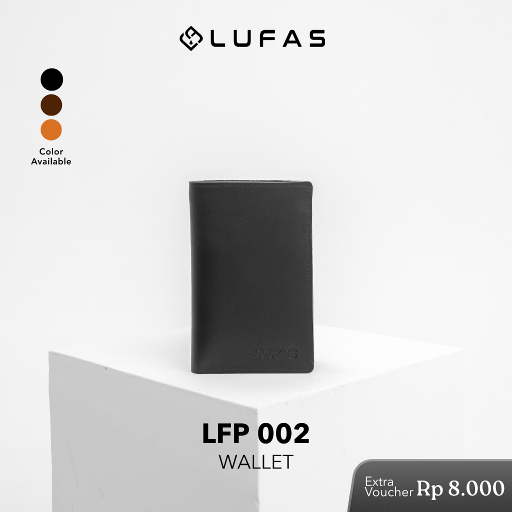 [LFP002 Wallet] LUFAS Dompet Lipat Wanita / Leather Wallet Kulit Sapi Asli Elegan