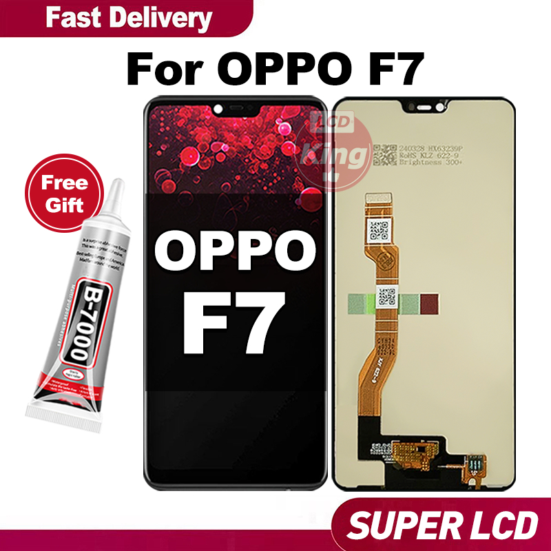 KING LCD FOR OPPO F7 hp Touchscreen Fullset For Glass Touch Screen Digitizer COD