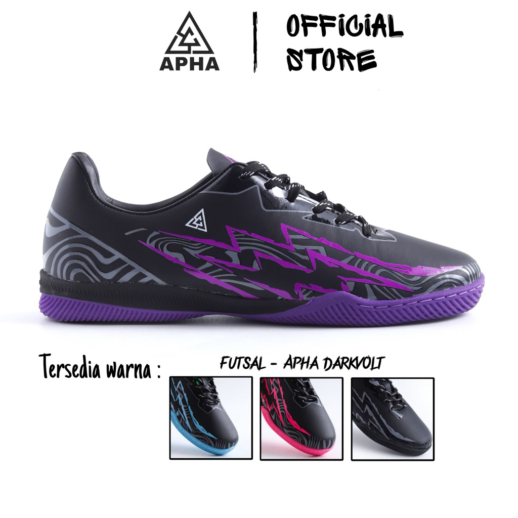 APHA - Sepatu Futsal Apha Darkvolt Dewasa Anak Pria Wanita Original