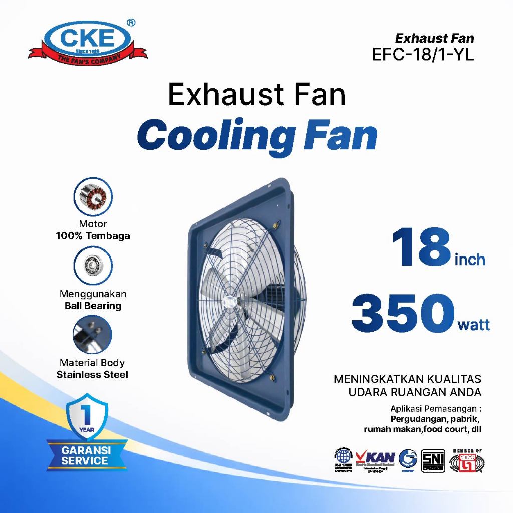Exhaust Fan Cooling Fan 18 Inch Exhaust Dinding Eksos Dinding Blower Gedung