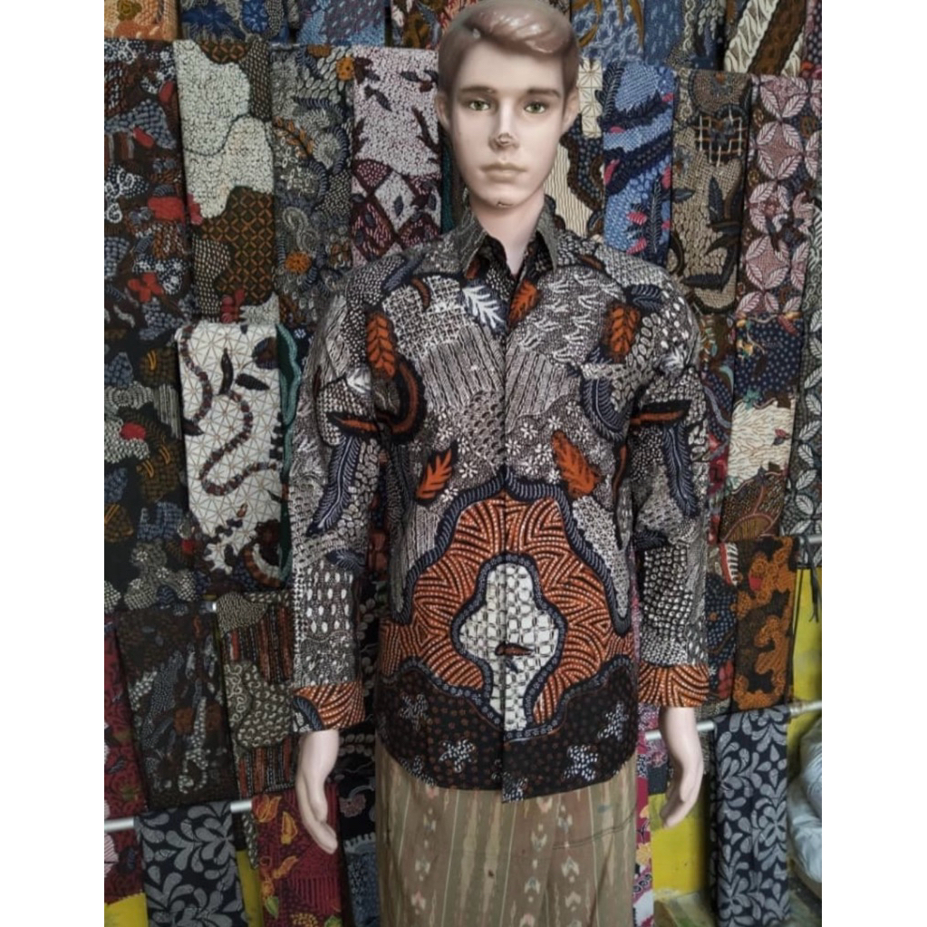 batik pria/ kemeja batik tulis madura premium
