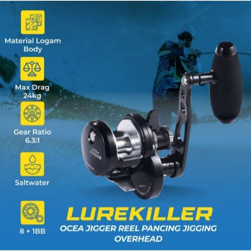 reel ocea jigger lure killer 1501HG