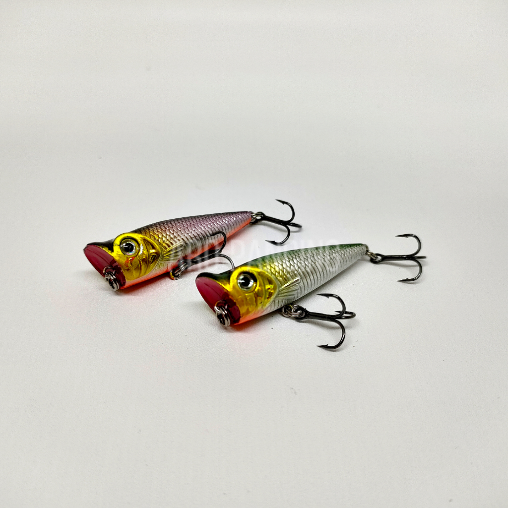 Kenzi PALOMA Mini Popper Lure Topwater 4g 5cm | Umpan Pancing Casting Ultralight | Splash Action | C