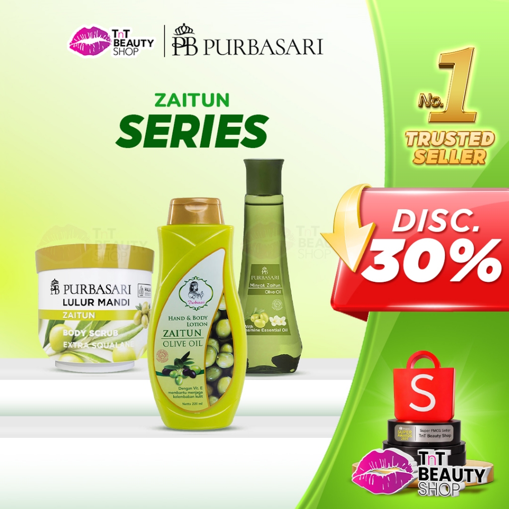 Purbasari Zaitun Series  Purbasari Hand & Body Lotion Zaitun | Body Scrub Zaitun Purbasari Minyak Za