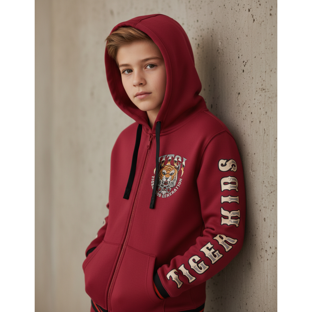 MAUNG_ZIP HOODIE HTCI TIGER KIDS JUNIOR
