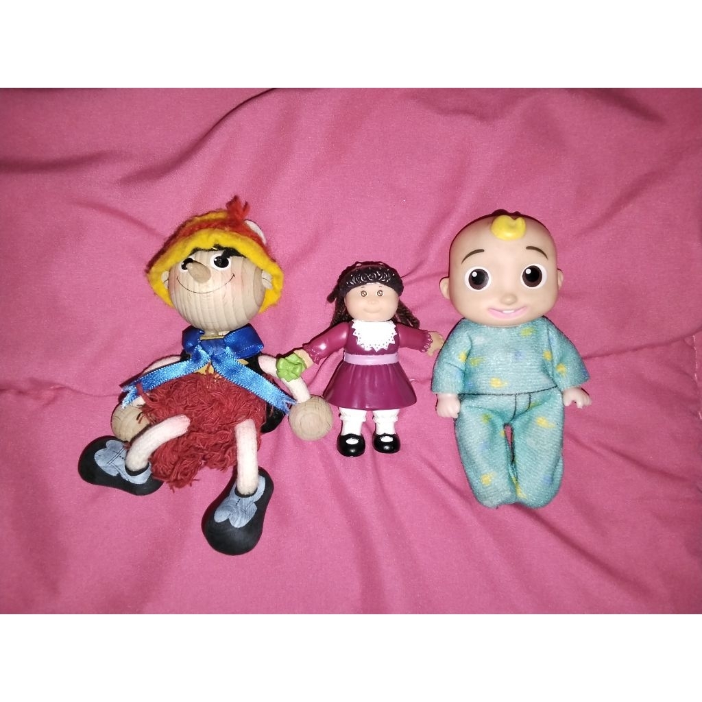 figure pinokio, cpk doll, coco melon elektrik