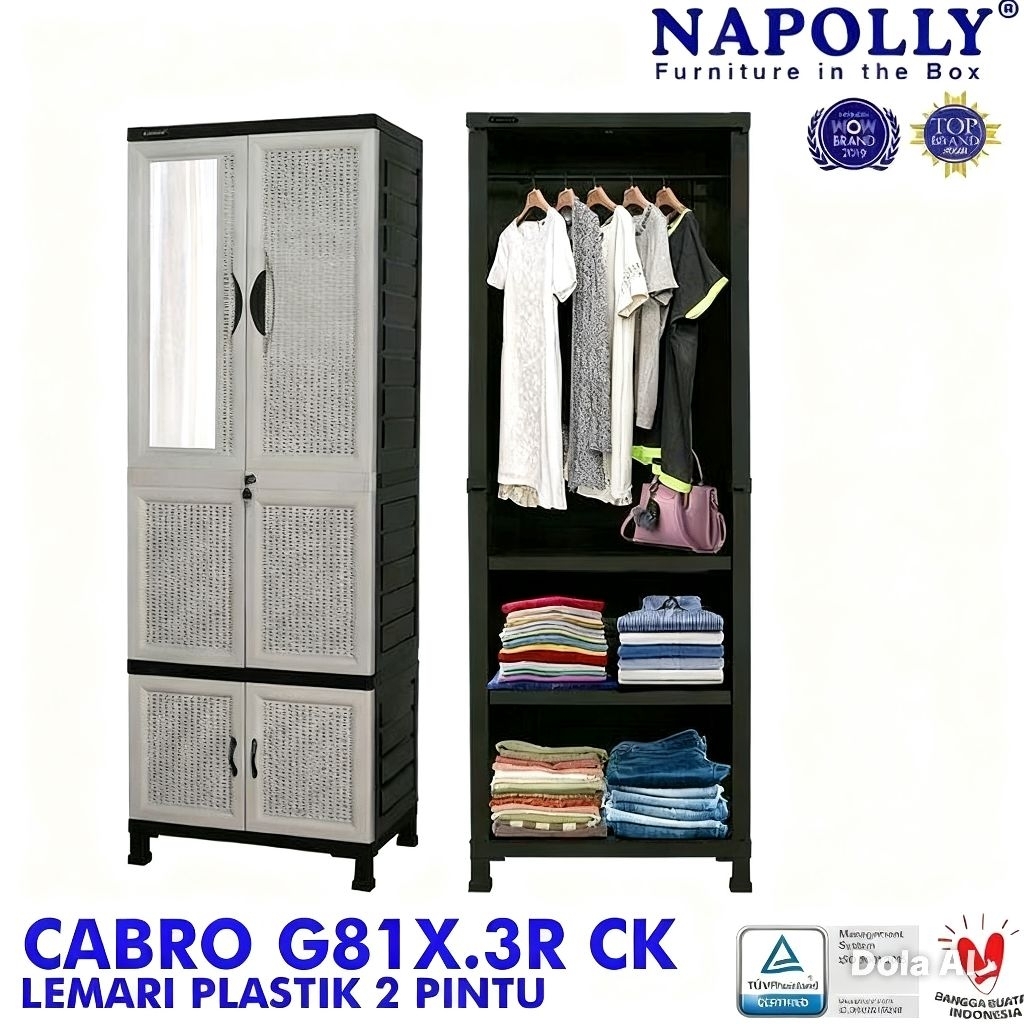 Napolly Lemari Pakaian Cabro G81X 3R CK